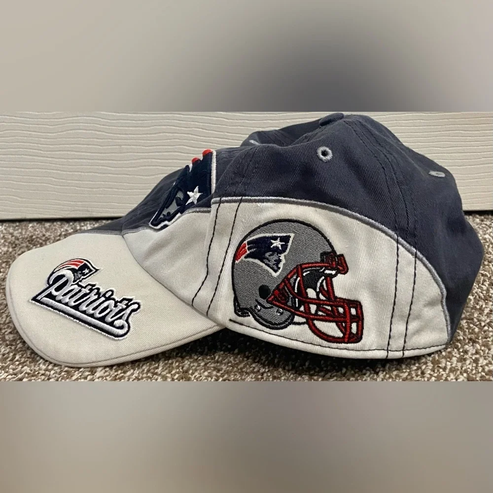 New England Patriots Hat '47 Brand Navy Embroidered Adjustable Strap Cap
